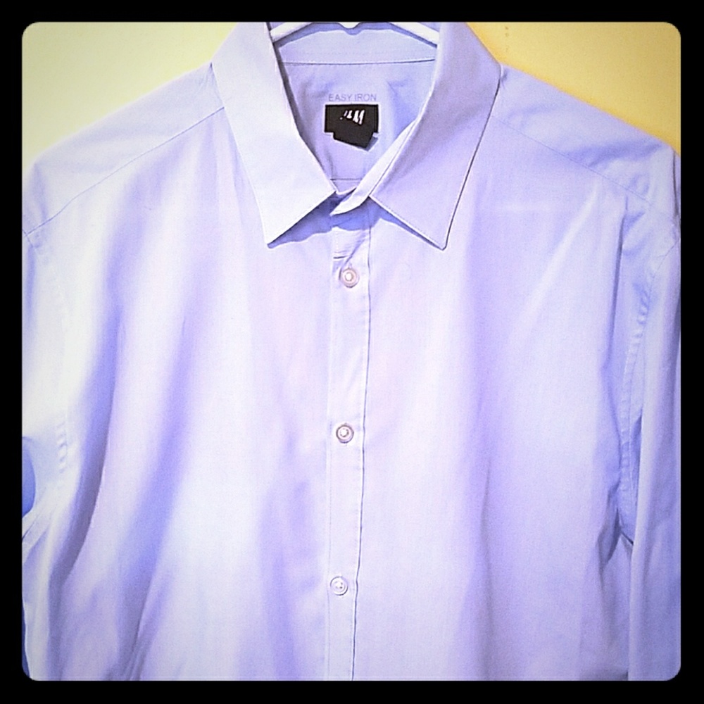 H&M blue dress shirt
